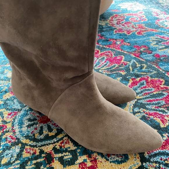 Rare find 🖤 SILENT D Tenny Tall Boots. Suede Taupe. Size 40 - Picture 10 of 13